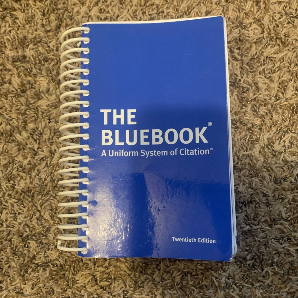 BLUEBOOK CITATION BOOK